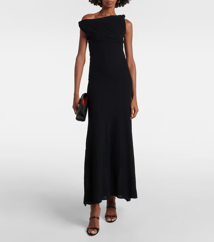Glow Twist Maxi Dress - Black