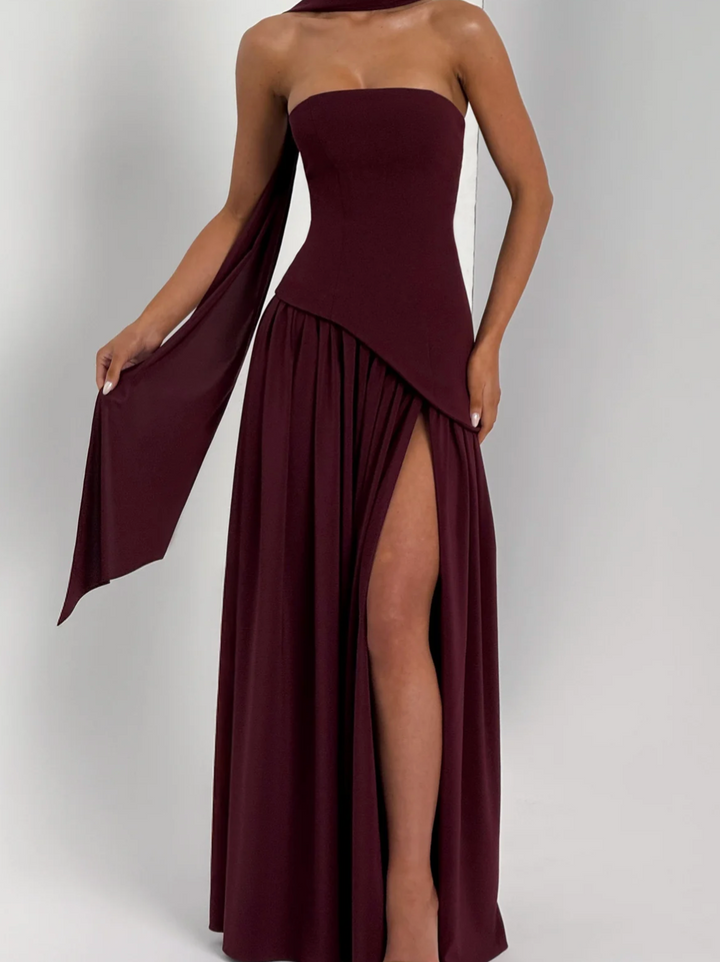 Maliyah Maxi Dress - Cherry Lacquer