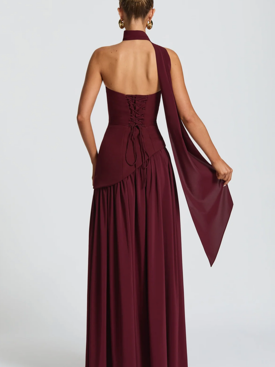 Maliyah Maxi Dress - Cherry Lacquer
