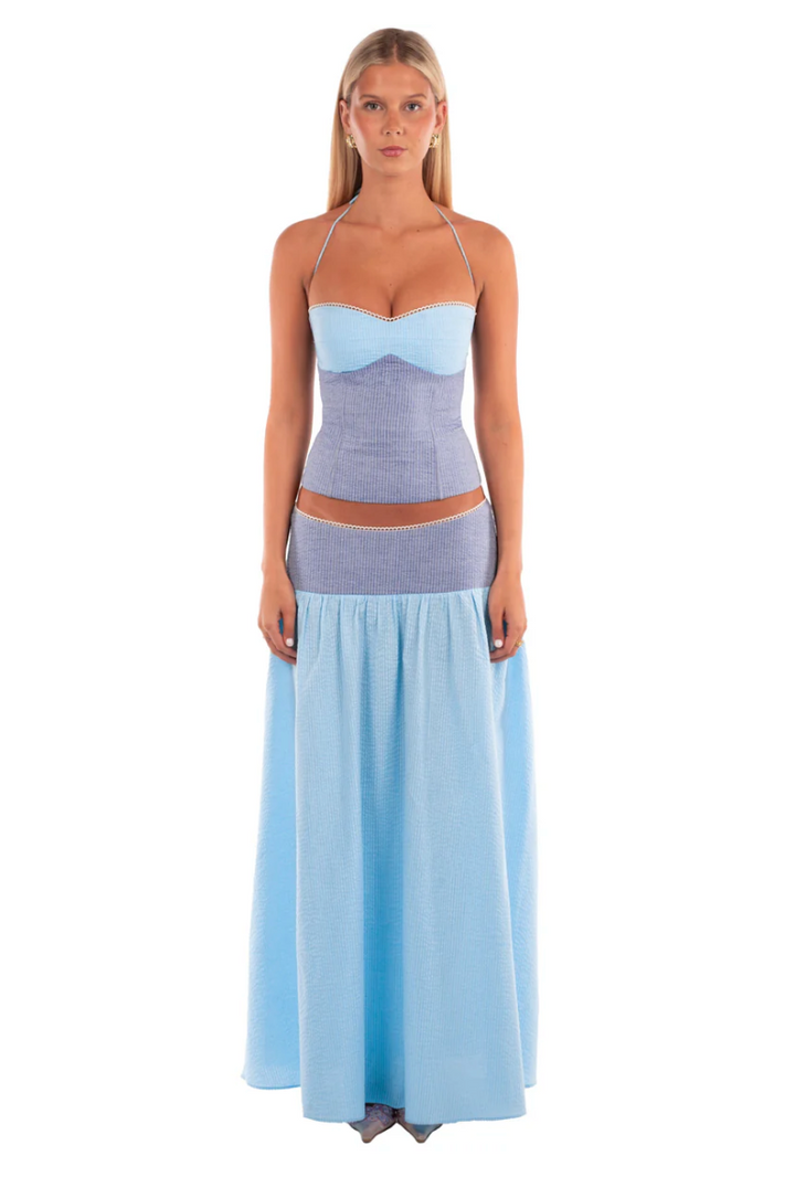 Adeline Corset & Maxi Skirt - Storm