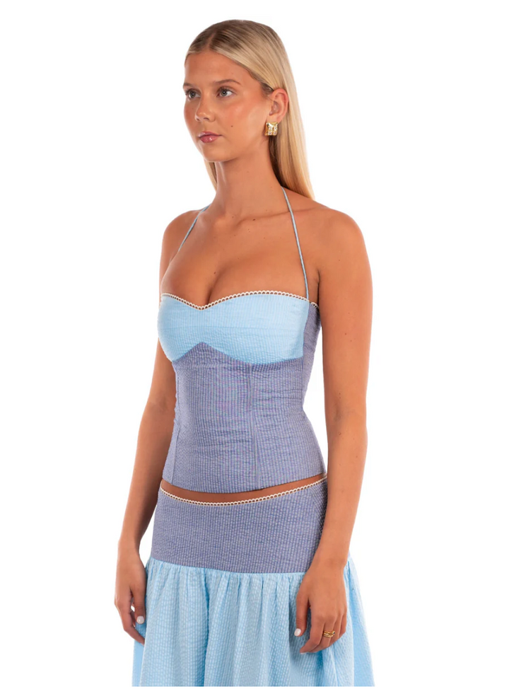Adeline Corset & Maxi Skirt - Storm