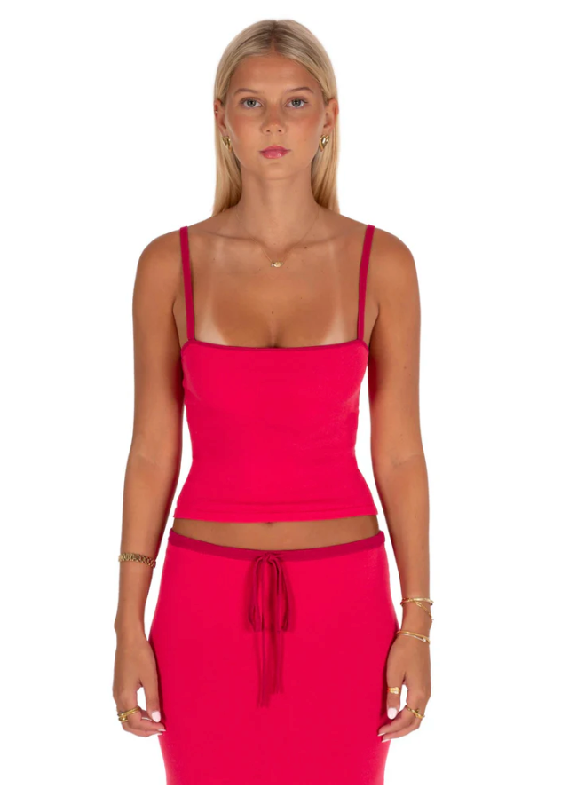 Lilly Tank & Maxi Skirt - Cherry