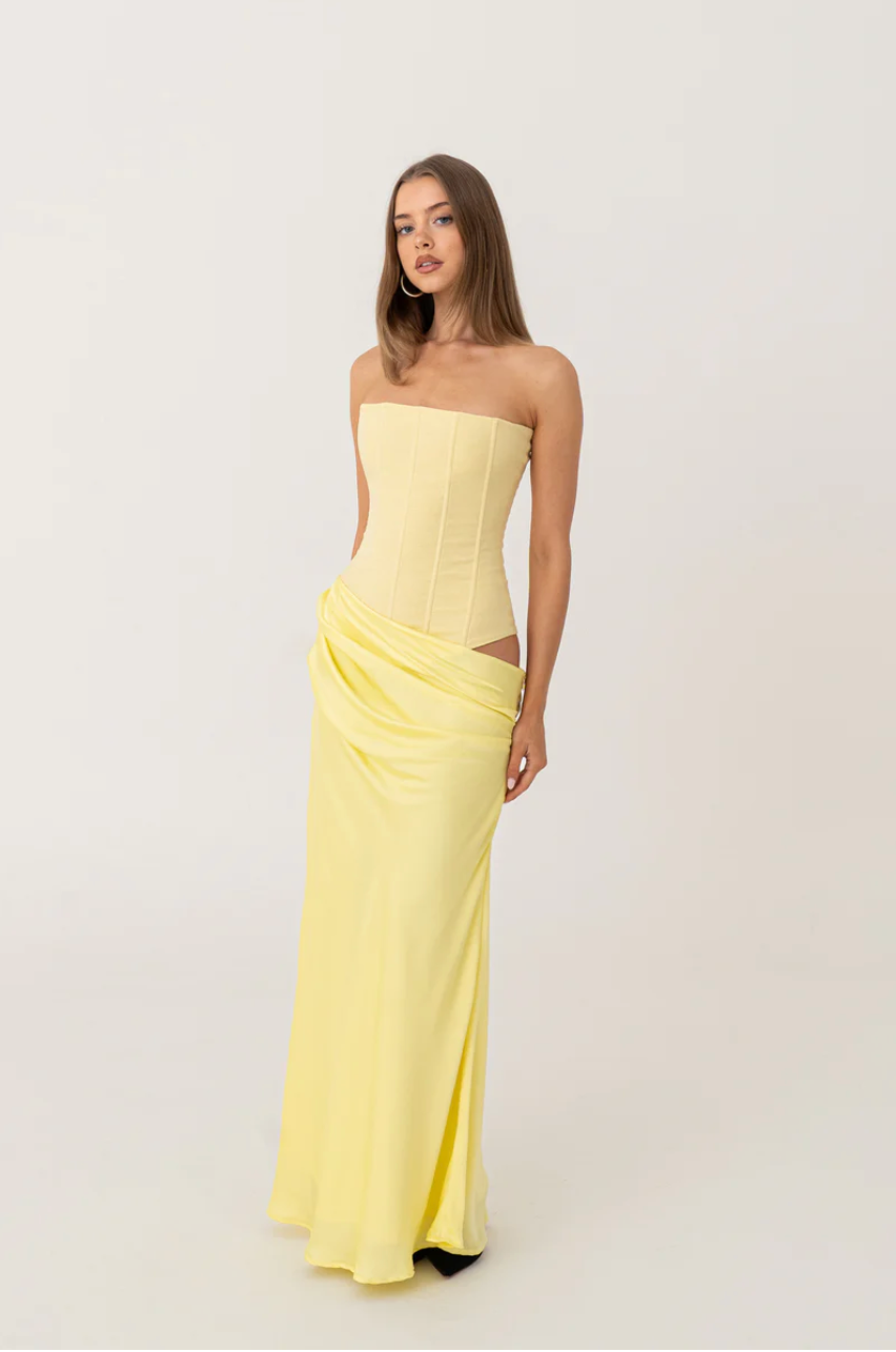 Huxley Gown - Yellow
