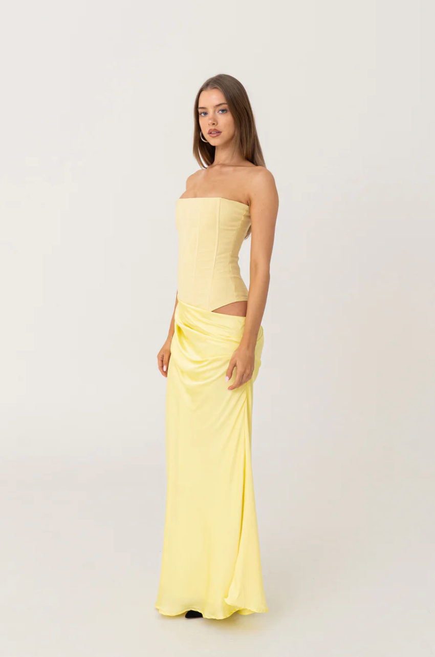 Huxley Gown - Yellow