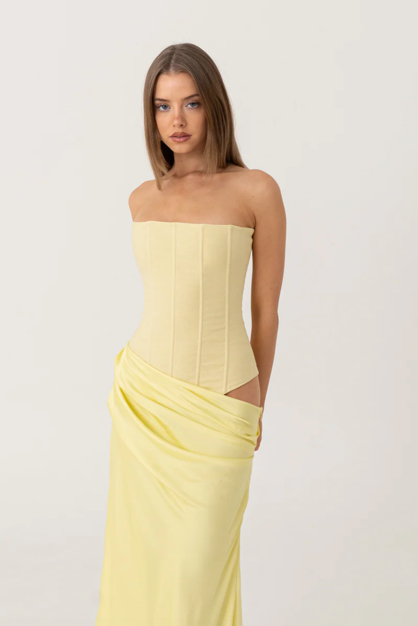 Huxley Gown - Yellow