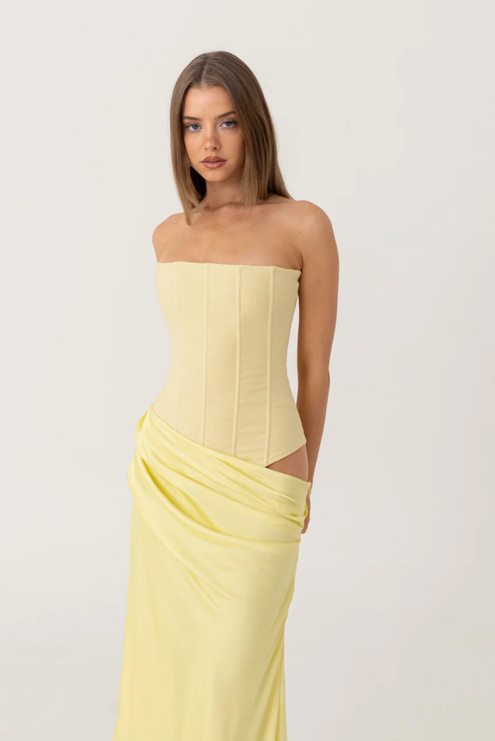 Huxley Gown - Yellow