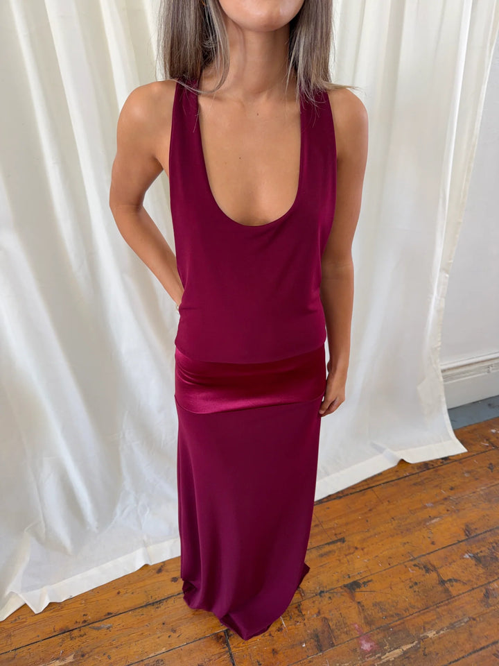 Serena Dress - Ruby