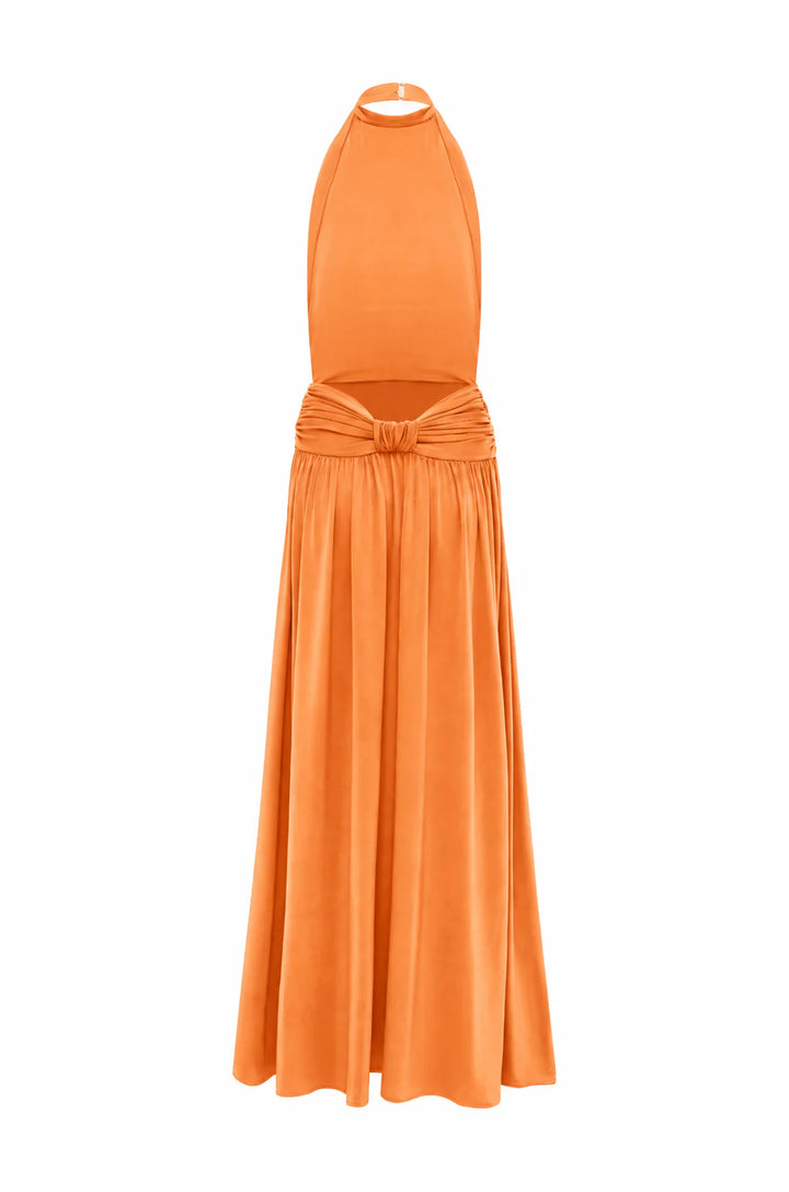 Santina Dress - Tangerine